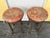 Traditional Pair of Vintage Swivel Stools -2 For Sale - Image 3 of 4