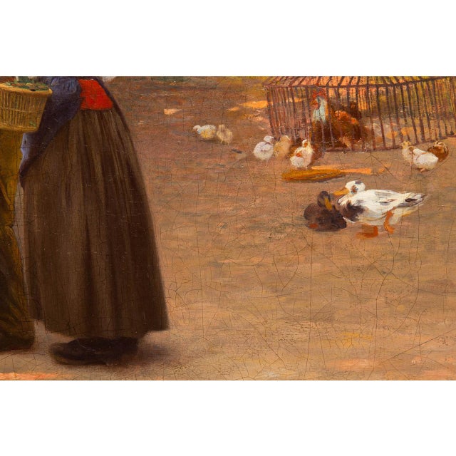 “Young Naval Conscript” Antique French Painting by Julien Le Blant For Sale - Image 9 of 17