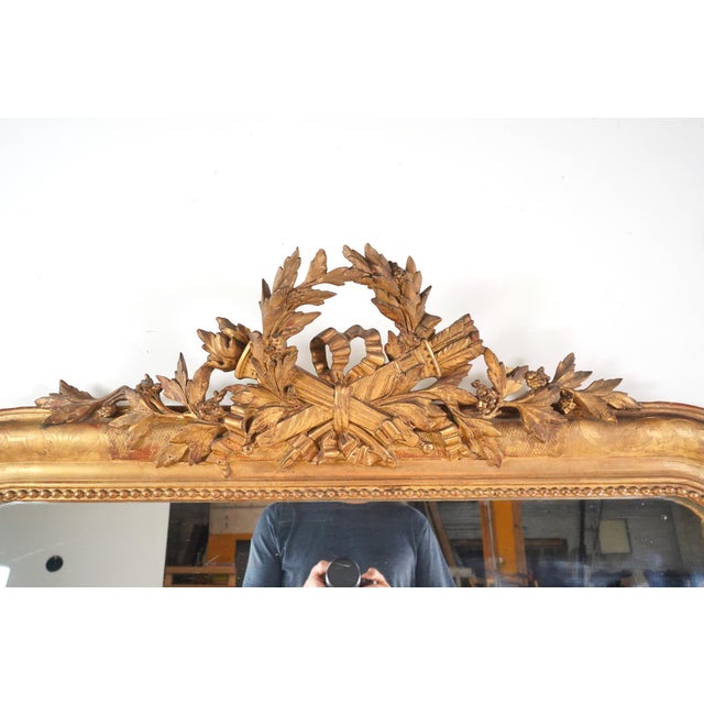 Antique European French Louis Philippe Wall Mirror For Sale - Image 4 of 12