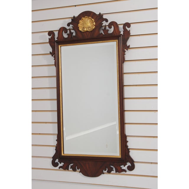 Age: C.2001 Details: Finish no.29 Model H-5 Gold Accents Beveled Glass High Quality Construction 18 C. Design Chippendale...