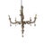 Italian 18th Century Italian 6 Arm Silverleaf Chandelier For Sale - Image 3 of 5
