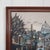 Textile Mid Century Danish Modernist Cityscape Oil Painting by Hugo Langkilde Larsen For Sale - Image 7 of 16