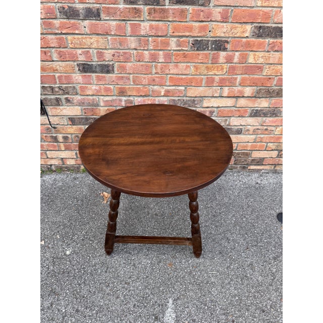 Does it get any more classic than an antique English side table ? I don't think so! The wood is dark and beautifully...