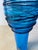 Blue Simone Cenedese Murano Threaded Art Glass Vase, Cerulean Blue, C. 2000 For Sale - Image 8 of 8