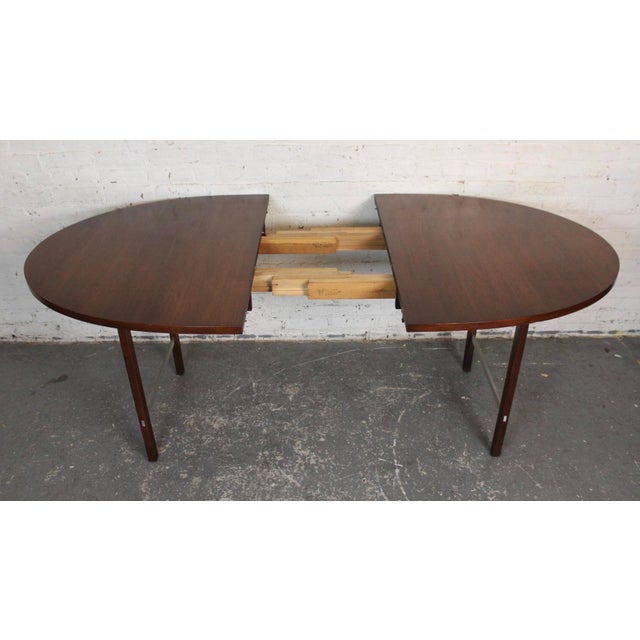 Mid 20th Century Mid 20th Century Paul McCobb for Calvin Extendable Walnut Dining Table For Sale - Image 5 of 17