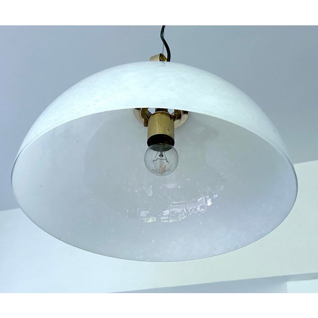 Space Age Pendant Light in Glass from Glashütte Limburg, 1950s For Sale - Image 13 of 18
