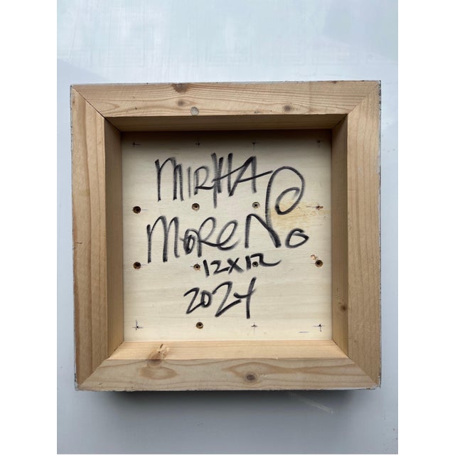 Mirtha Moreno Acrylic Painting on Panel titled “White Chocolate III” 12 x 12 2024 For Sale - Image 10 of 12