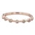 New Beverley K 0.20ctw Diamond Stackable Ring 14k Rose Gold Size 7 Wedding Band For Sale