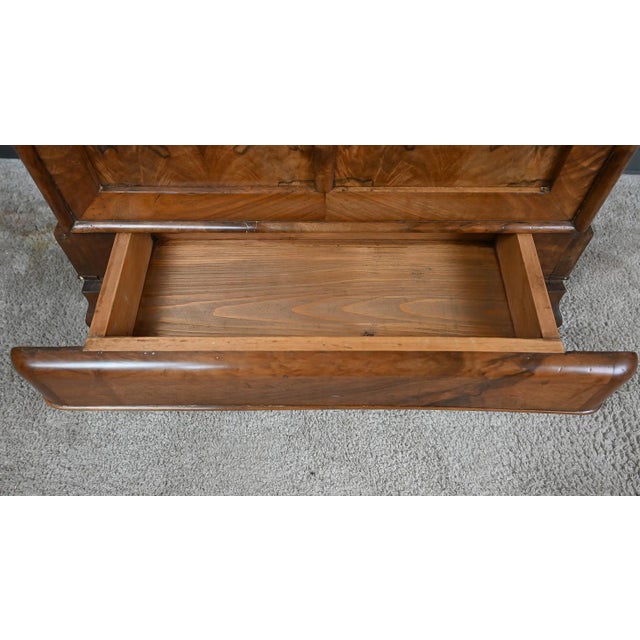 Small Low 19th Century Louis Philippe Walnut Buffet For Sale - Image 15 of 18