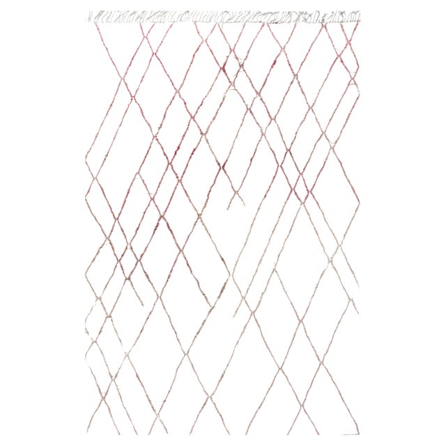 Contemporary Moroccan Geometric Wool Rug by Doris Leslie Blau For Sale