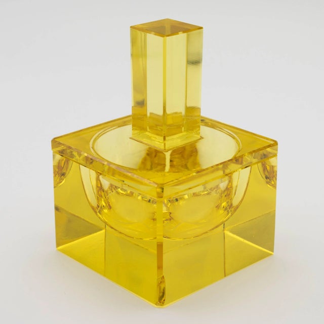 Vintage Moser 3 Piece Glass Perfume Vanity Set For Sale In Orlando - Image 6 of 11