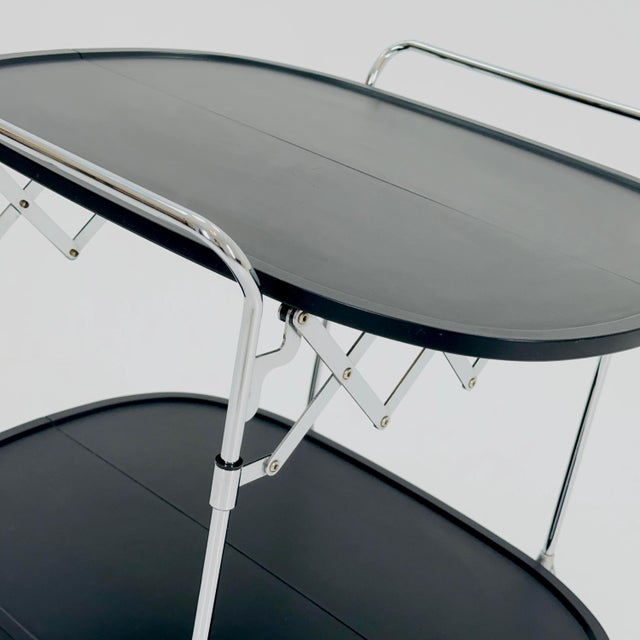 Black Gastone Dolly Trolley Bar Cart by Antonio Citterio and Oliver Low for Kartell For Sale - Image 9 of 11