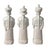 White Qing Emperor White Porcelain Figures, 3 Generations For Sale - Image 8 of 12