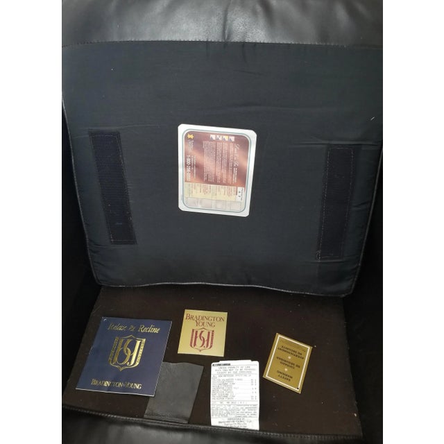 Mid 20th Century Mid 20th Century Bradington & Young Brown Leather Chair For Sale - Image 5 of 5