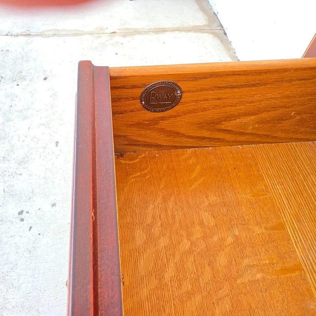 Rway French Empire Commode Dresser Buffet With Glass Top For Sale - Image 9 of 18