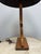Mid-Century Modern 1950s Bohemian Bent Bamboo Table Lamp Original Bamboo Shade For Sale - Image 3 of 8