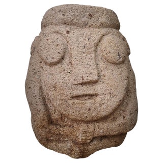 Peruvian Artist, Recuay Culture Anthropomorphic Sculpture, 400BCE-400CE, Carved Stone For Sale