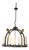 1930s French Iron & Brass Chandelier For Sale