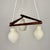 1960s Mid-Century Modern Scandinavian Triangular Teak & White Glass Pendant Light, 1960s For Sale - Image 5 of 10