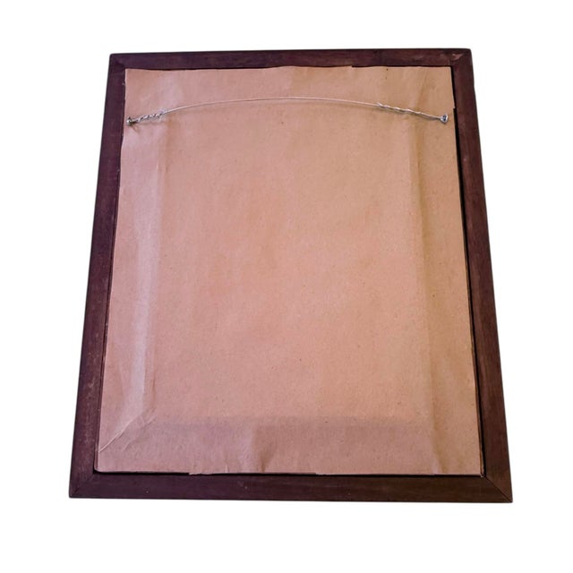 Brown Early 20th‑Century American Walnut Mirror With Gold‑Gilt Frame For Sale - Image 8 of 13