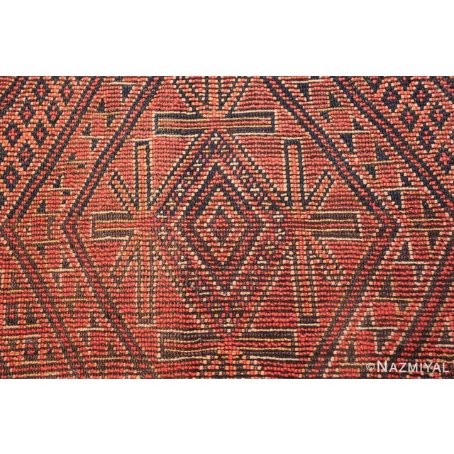 Textile Nazmiyal Collection Double Sided Vintage Red Berber Moroccan Rug For Sale - Image 7 of 12