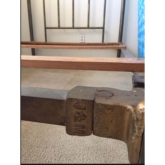 vintage. French country Brass Bed With Rails - Full / Double. Great For Historical Home Or Bed And Breakfast - Sturdy , a...