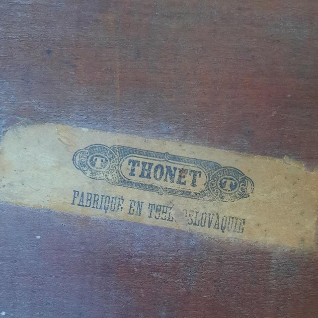 Brown Side Table by Thonet, 1930s For Sale - Image 8 of 9