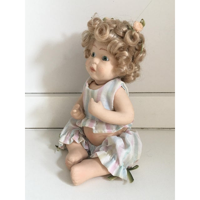 Mid 20th Century Bisque Porcelain Doll For Sale - Image 14 of 15