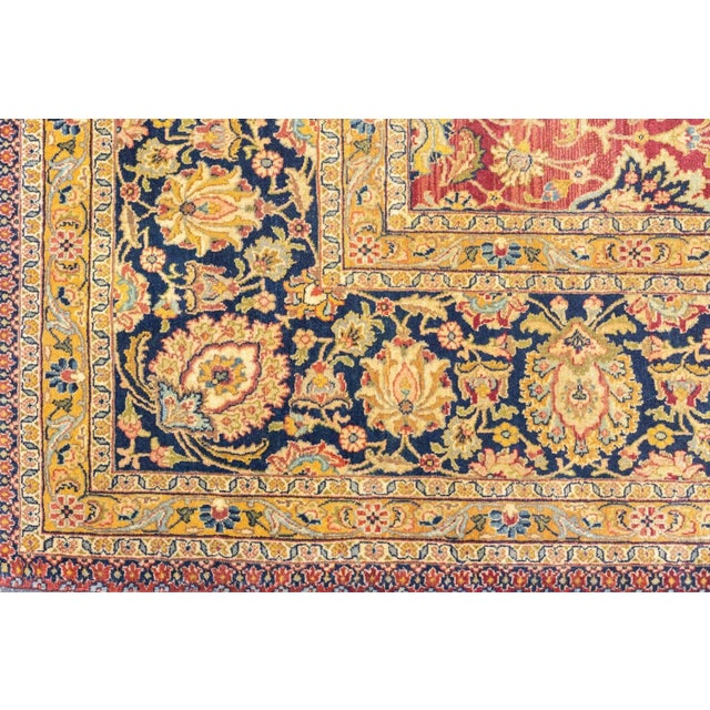 Antique Kashan Rug 6'5'' x 10'6'' For Sale - Image 11 of 12