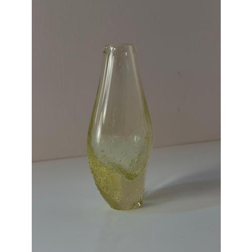 Yellow Vase by Miloslav Klinger for Železný Brod Sklo For Sale - Image 4 of 11