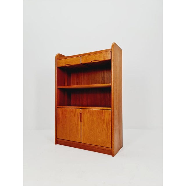 Wood Vintage Danish Freestanding Bookshelf in Teak, Bornholm, 1970s For Sale - Image 7 of 18