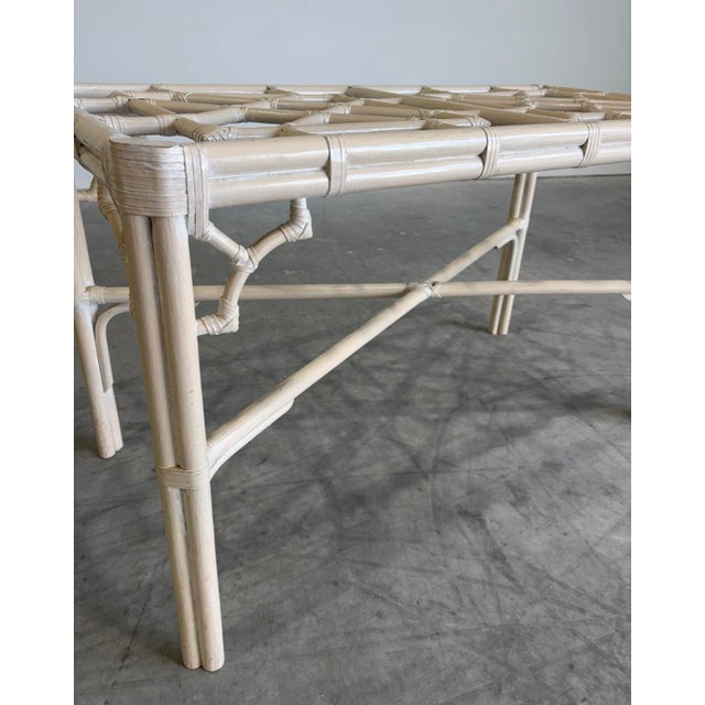 Boho Chic McGuire Bamboo Dining Set For Sale - Image 12 of 15