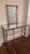 Chinoiserie gold vanity with mirror. Rope accents and mottled gold leafing. Hollywood Regency glam style in this set....
