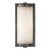 Thomas O'Brien for Visual Comfort Signature Dresser Short Glass Rod Light in Bronze with Frosted Glass Liner For Sale