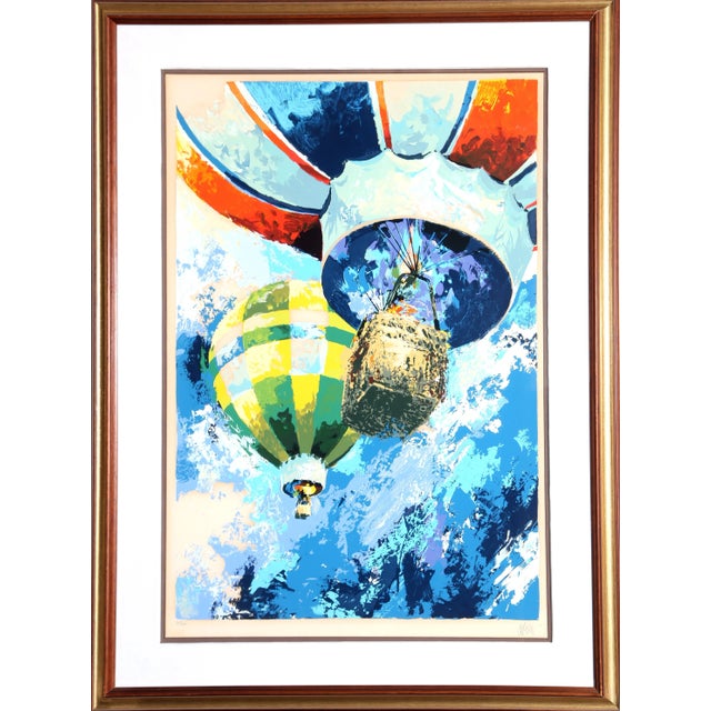 Hot Air Balloon Race 5, Wayland Moore Serigraph, Signed and Numbered in Pencil For Sale