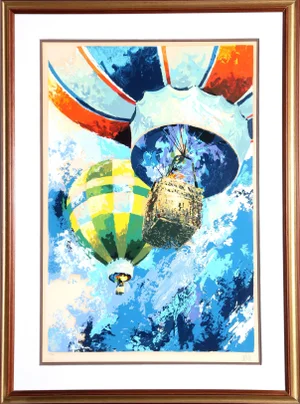 Hot Air Balloon Race 5, Wayland Moore Serigraph, Signed and Numbered in Pencil