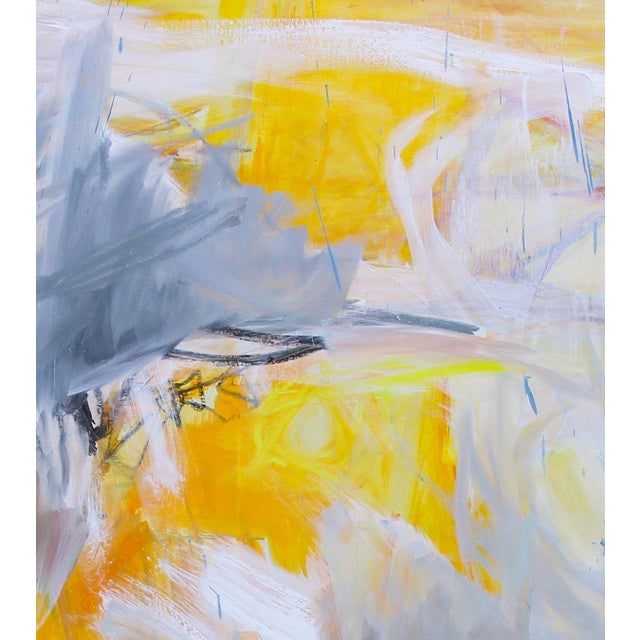 Abstract "Sun Shower" by Trixie Pitts Large Abstract Expressionist Oil Painting For Sale - Image 3 of 12