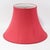 Traditional Pair of Vintage Red Textured Raw Silk Scalloped Bell Lamp Shades For Sale - Image 3 of 13