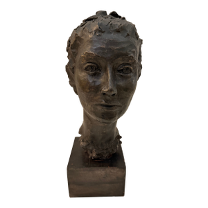 Vintage Modern Sculptural Female Bust