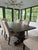 Contemporary Restoration Hardware Salvaged Wood Trestle Extension Dining Table With 6 Bennett Parsons Chairs For Sale - Image 3 of 12