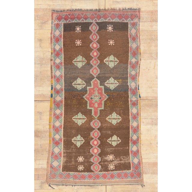 Vintage Boujad Moroccan Rug, 04'06 X 08'03 For Sale - Image 10 of 10
