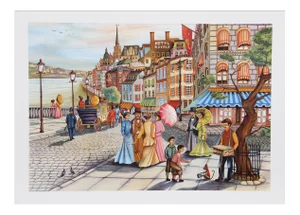 Ari Gradus, Afternoon Stroll, Lithograph