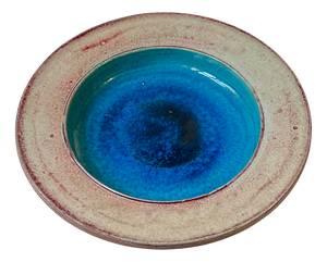 Sea of Glaze Ceramic Dish from Nils A. Kähler, 1970s
