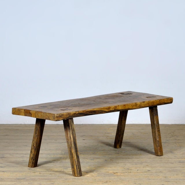 Vintage Oak Butchers Farmtable, 1935 For Sale - Image 12 of 12