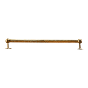 Early 20th Century Brass Railroad Curtain Rod