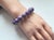 Charoite Beaded Stretch Bracelet by Noblesse Oblige Studio, 9" For Sale - Image 4 of 10