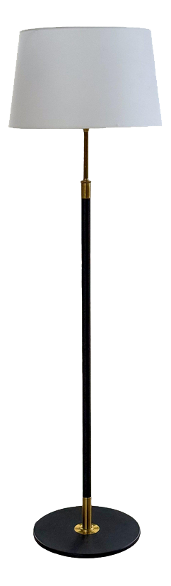 Mid-Century Modern Floor Lamp by Aage Petersen for Le Klint, Denmark, 1970s