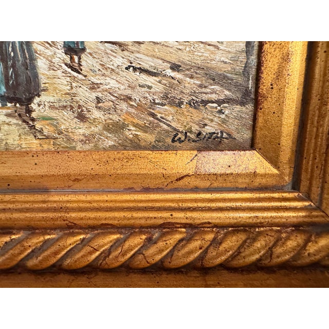 1970s 1970s Parisian Flower Market Winter Day For Sale - Image 5 of 5