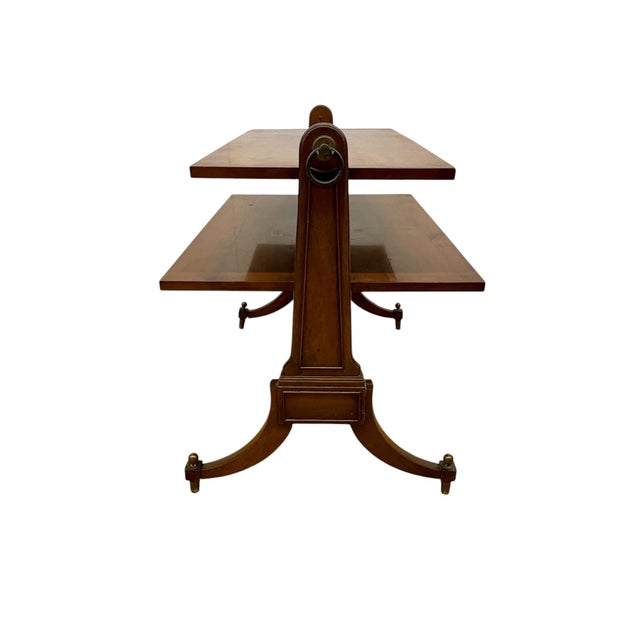 Ethan Allen Vintage Ethan Allen Two-Tiered End or Side Table For Sale - Image 4 of 6