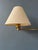 Plastic Golden Hollywood Regency Swing Arm Wall Lamp with Beige Shade For Sale - Image 7 of 11